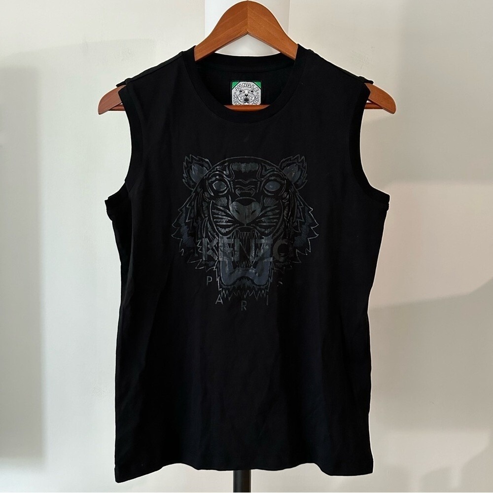 Kenzo Jungle cotton‎ Tank top printed tiger small